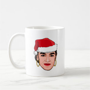Caneca De Café Natal de Alexandria Ocasio-Cortez (AOC)