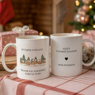 Caneca De Café Natal de Apreciação para Professores: Leva uma Ald