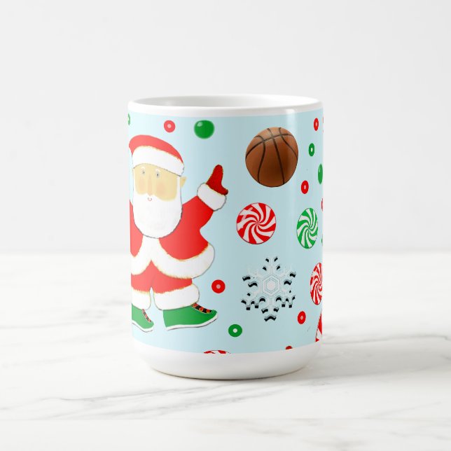 Caneca De Café Natal de basquetebol (Centro)