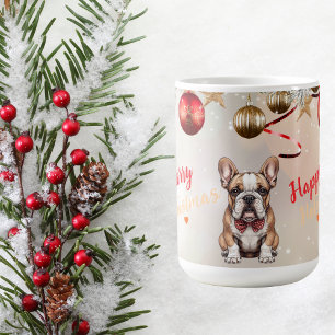 Caneca De Café Natal de Cachorro de Cachorro Personalizado