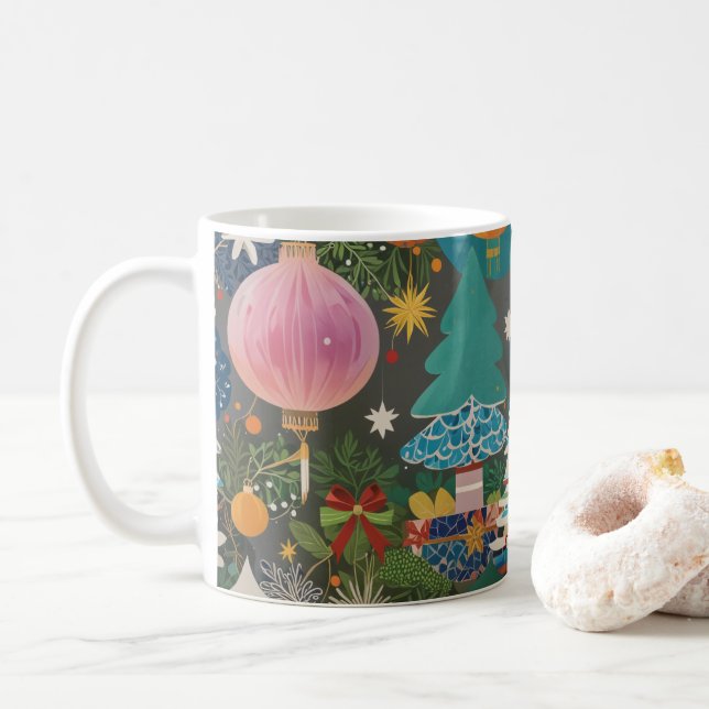 Caneca De Café Natal de Coreano_Mugs&Cups (Com Donut)