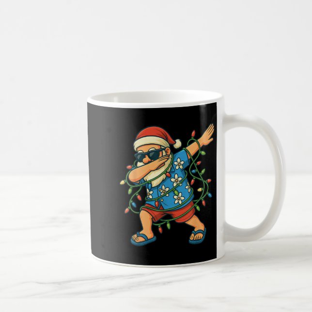 Caneca De Café Natal De Papais noeis De Dabbing Em Julho De 2025  (Direita)