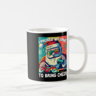 Caneca De Café Natal De Papais noeis De Jogo Parei Meu Jogo Para
