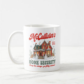 Caneca De Café Natal de Segurança da Casa dos McCallister