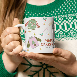 Caneca De Café Natal de Suéter Feio Retrô