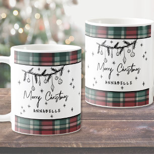 Caneca De Café Natal Desenhado à Mão