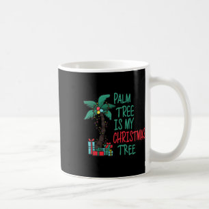 Caneca De Café Natal Divertido Em Julho Palmeira Natal De Verão