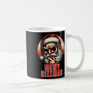 Caneca De Café Natal Divertido Mewy Rizzmas Piada do Papai Noel M