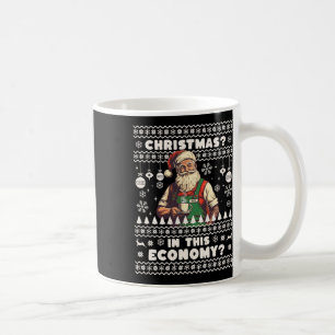Caneca De Café Natal Divertido Nesta Inflação Econômica Natal Fei