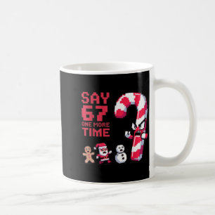 Caneca De Café Natal Divertido Seis Sete Meme Dizer 67 Um Humor M
