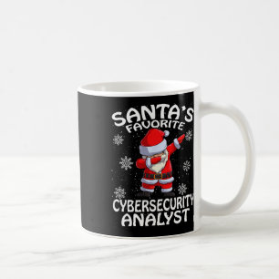 Caneca De Café Natal do Analista de Segurança Cibernética Favorit