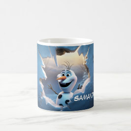 Caneca De Café Natal do bonitinho Snowman em 3D