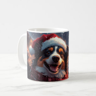 Caneca De Café Natal do Cachorro Kelpie Australiano