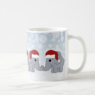 Caneca De Café Natal do elefante