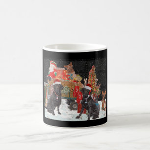 Caneca De Café Natal do filhote de cachorro de Labrador
