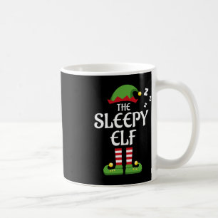 Caneca De Café Natal do Grupo de Combinação Familiar Elf Sonolent