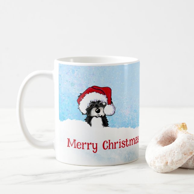 Caneca De Café Natal do KiniArt Havanese (Com Donut)