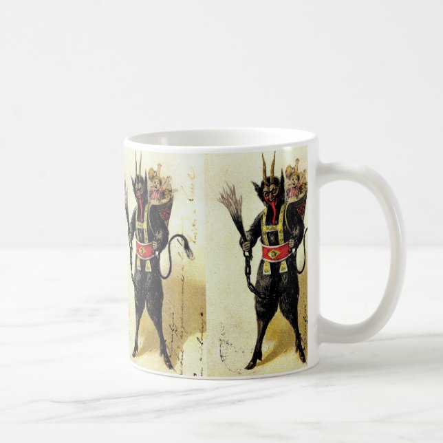 Caneca De Café Natal do Krampus Assusty Demon Holiday (Direita)