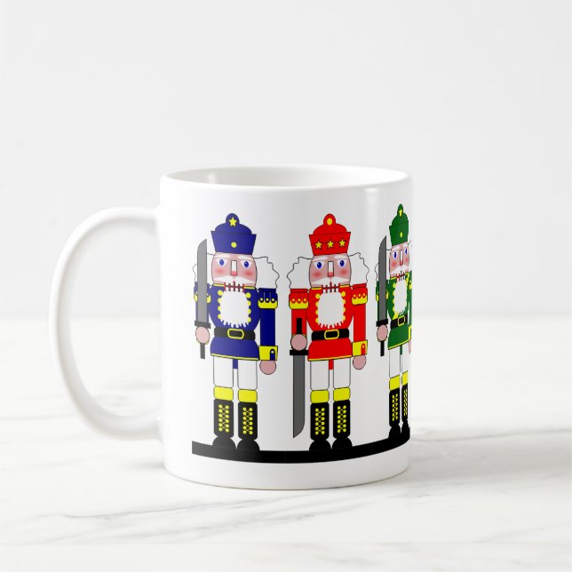 Caneca De Café Natal do Nutcracker personalizado (Esquerda)