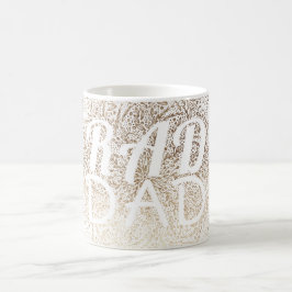 Caneca De Café NATAL DO PAI Dourado SNOWFLAKE RAD