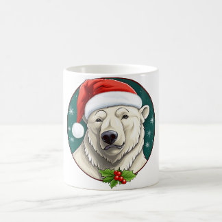 Caneca De Café Natal do urso polar