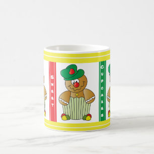 Caneca De Café Natal doce dos cupcakes   do pão-de-espécie