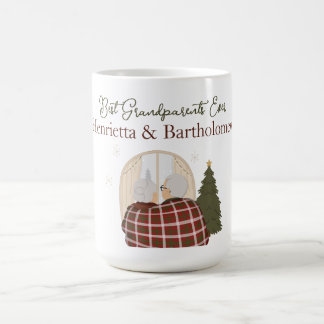 Caneca De Café Natal dos Avós Mais Queridos Personalizado