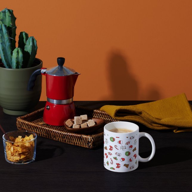 Caneca De Café Natal elegante (Criador carregado)