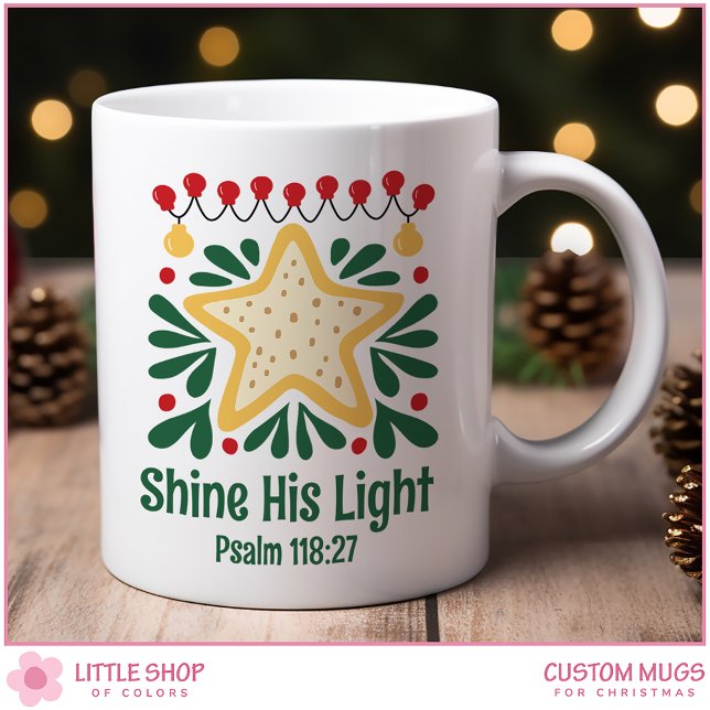 Caneca De Café Natal em Estilo Retrô Personalizável (Criador carregado)