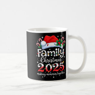 Caneca De Café Natal em Família 2025 Esquadrão Combinando Papai N
