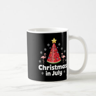 Caneca De Café Natal Em Julho Árvore De Melancia Funny Flamingo X