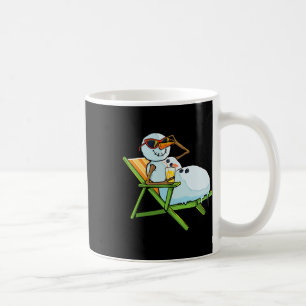 Caneca De Café Natal Em Julho Funny Snowman Praia Verão Havaí