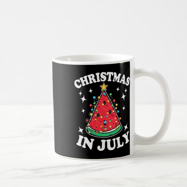 Caneca De Café Natal Em Julho Melancia Xmas Tree Summer Men (Direita)