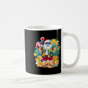 Caneca De Café Natal em Julho na Praia Verão Havaiano V