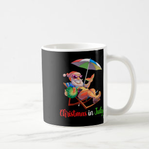 Caneca De Café Natal Em Julho Papai Noel Melancia Tropical Havaí