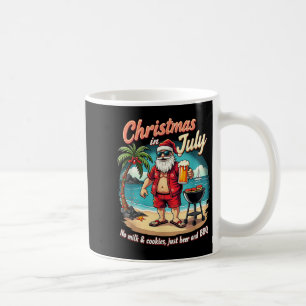 Caneca De Café Natal Em Julho Papais noeis Engraçados Sem Bolacha