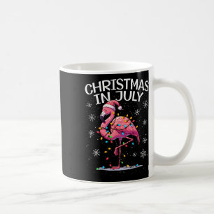 Caneca De Café Natal Em Julho Papais noeis Flamingo Mulheres De V