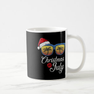 Caneca De Café Natal Em Julho Praia Havaiana Fria Férias De Verão