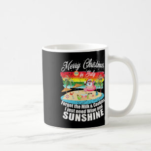 Caneca De Café Natal Em Julho Sem Biscoitos Só Vinho E Sol