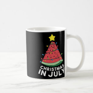 Caneca De Café Natal Em Julho Verão Melancia Árvore De Natal Home