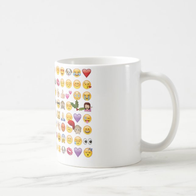 Caneca De Café natal emojis (Direita)