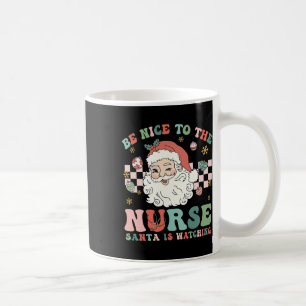 Caneca De Café Natal Enfermeira Seja Simpático Com A Enfermeira O