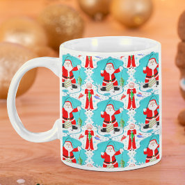 Caneca De Café Natal engraçado Sra. Claus supera Papai Noel na pe