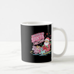 Caneca De Café Natal Eu Acredito No Papai Noel E Unicórnios Diver