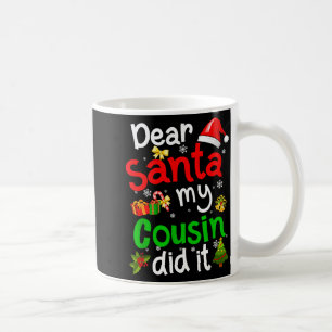 Caneca De Café Natal Família Engraçado Querido Papai Noel Meu Pri