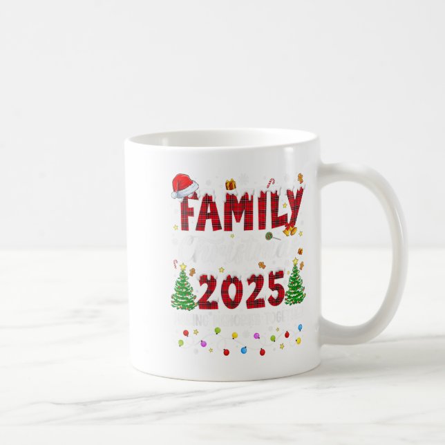 Caneca De Café Natal Familiar 2025 Papais noeis de Esquadrão Corr (Direita)