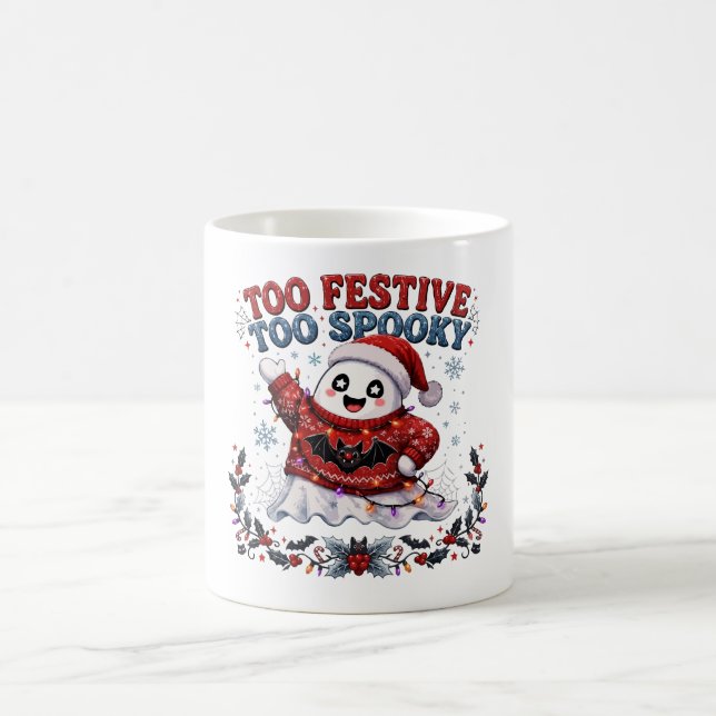 Caneca De Café Natal Fantasmagórico Demais (Centro)