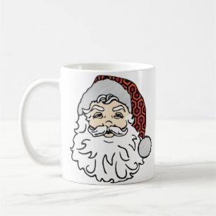 Caneca De Café Natal feio santa claus spooky carpete de hotel