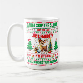 Caneca De Café Natal Feliz Natal Para O Gift Reindeer
