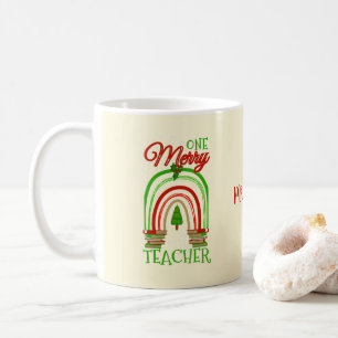 Caneca De Café Natal Feliz Personalizado Professor Natal